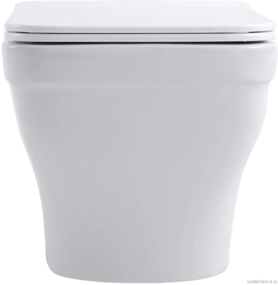 Унитаз подвесной Aquanet Elegant 280960 безободковый, с микролифтом, белый