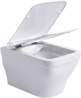 Унитаз подвесной Aquanet Elegant 280960 безободковый, с микролифтом, белый