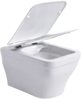 Унитаз подвесной Aquanet Elegant 280960 безободковый, с микролифтом, белый