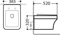 Унитаз подвесной Aquanet Elegant 280960 безободковый, с микролифтом, белый
