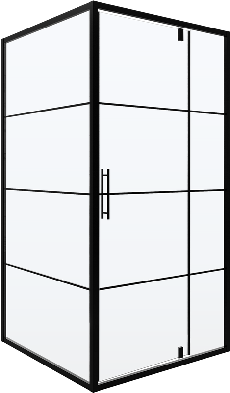 Душевой уголок Niagara Nova NG-0200-08 BLACK 100x100, квадратный, черный