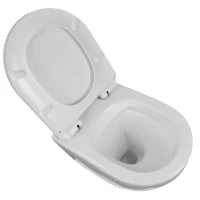 Унитаз подвесной Azario Grado 490х370х360 безободковый с быстросъемным сиденьем микролифт (AZ-0046 -N) Унитаз подвесной Azario Grado 490х370х360 безободковый с быстросъемным сиденьем микролифт (AZ-0046 -N)