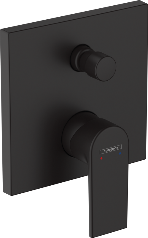 Встраиваемый смеситель для душа и ванны Hansgrohe Vernis Shape 71468670 матовый черный