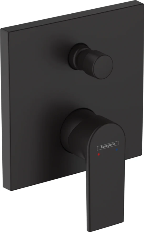 Встраиваемый смеситель для душа и ванны Hansgrohe Vernis Shape 71468670 матовый черный
