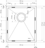 Мойка кухонная Seaman Eco Bremen SBO-3845.A Мойка кухонная Seaman Eco Bremen SBO-3845.A