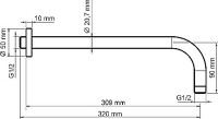 Кронштейн для верхнего душа Wasserkraft Isar A114