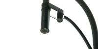 Смеситель для кухни Lemark Bronx LM3761BL черный, с гибким изливом