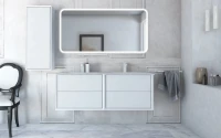 Тумба с раковиной Cezares Bellagio 140 bianco opaco
