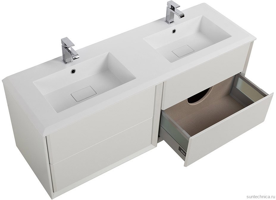Тумба с раковиной Cezares Bellagio 140 bianco opaco