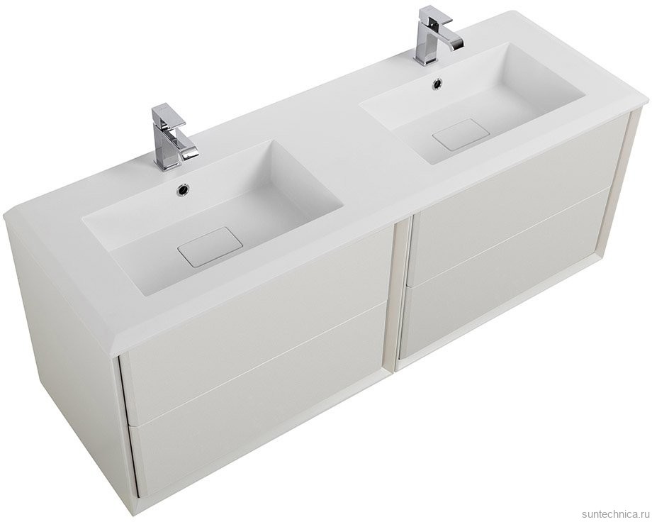 Тумба с раковиной Cezares Bellagio 140 bianco opaco
