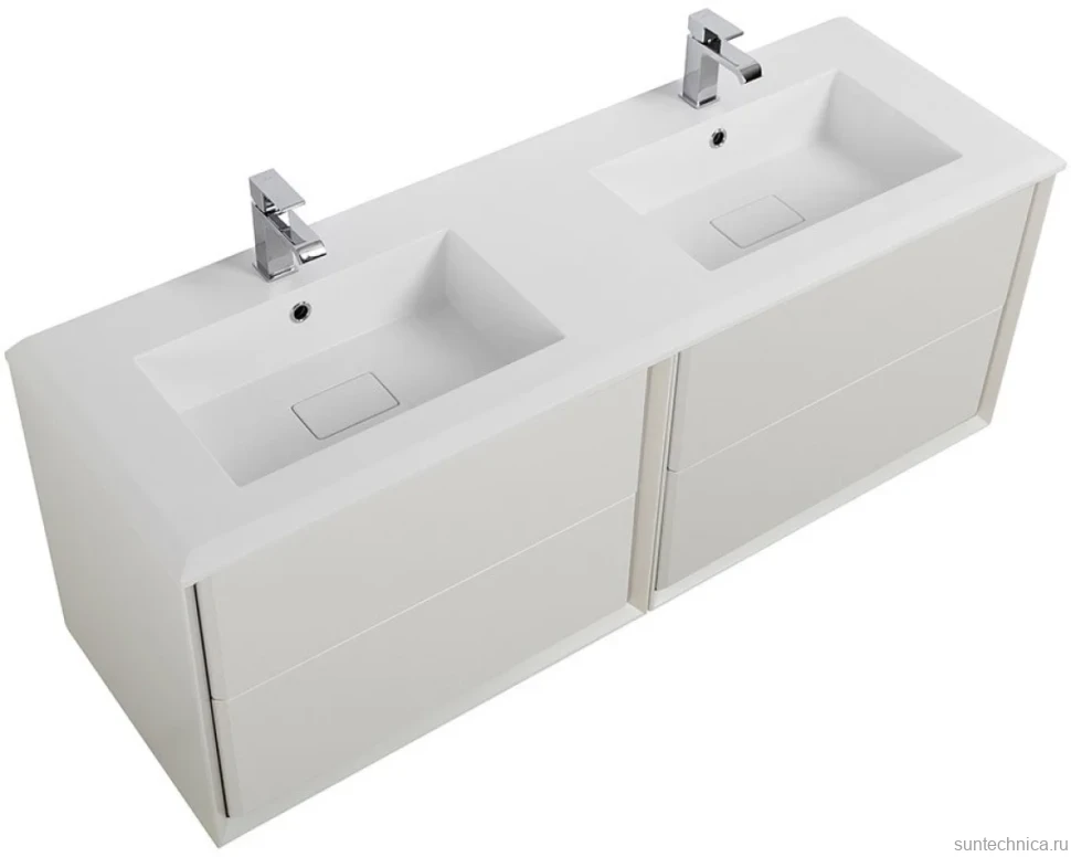 Тумба с раковиной Cezares Bellagio 140 bianco opaco