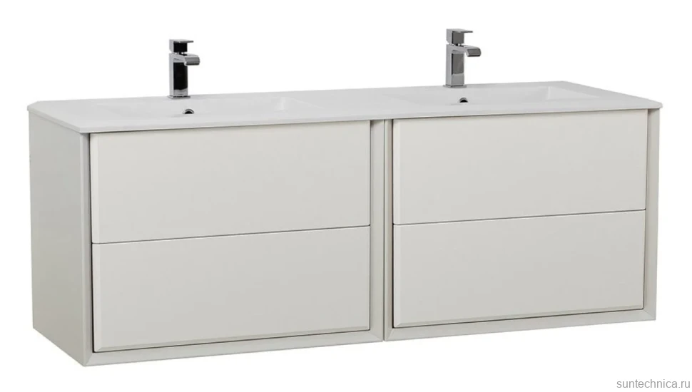 Тумба с раковиной Cezares Bellagio 140 bianco opaco
