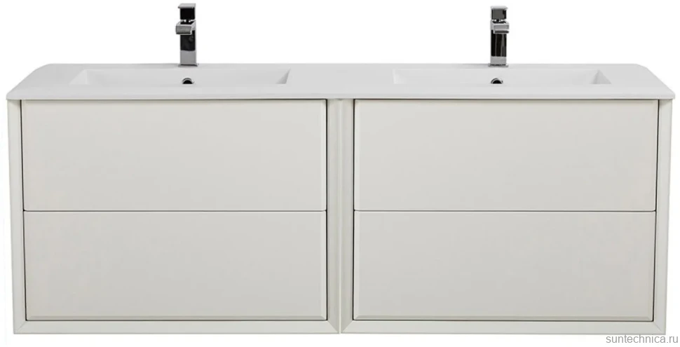 Тумба с раковиной Cezares Bellagio 140 bianco opaco