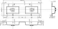 Тумба с раковиной Cezares Bellagio 140 bianco opaco