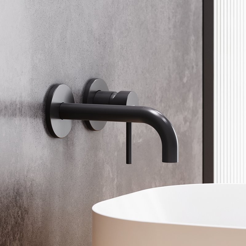 Смеситель для раковины Damixa Scandinavian Pure 360260300 С ВНУТРЕННЕЙ ЧАСТЬЮ черный