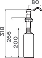 Дозатор для кухонной мойки Omoikiri 4995033 пастила