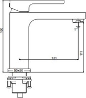 Смеситель для раковины Gappo G17-6 G1017-6 черный