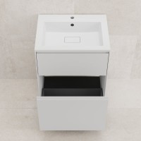 Тумба с раковиной Style Line Лима Plus 60 напольная, эмаль, белая матовая