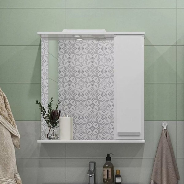 Зеркало SanStar Аура 70 белое