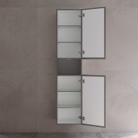 Шкаф пенал для ванной Keuco Stageline 32831 R, инокс матовый, с подсветкой