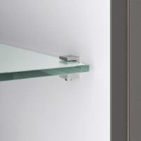 Шкаф пенал для ванной Keuco Stageline 32831 R, инокс матовый, с подсветкой