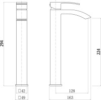 Смеситель для раковины Fashun A51218-21 бронза