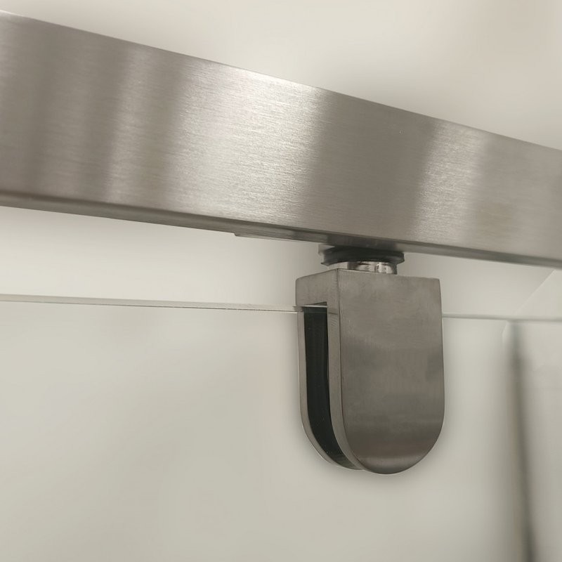 Душевой уголок Triton Терра -Графит 120х90, профиль вороненая сталь, стекло прозрачное