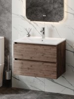 Тумба под раковину без столешницы Teymi Laina 70 темный дуб Тумба под раковину без столешницы Teymi Laina 70 темный дуб