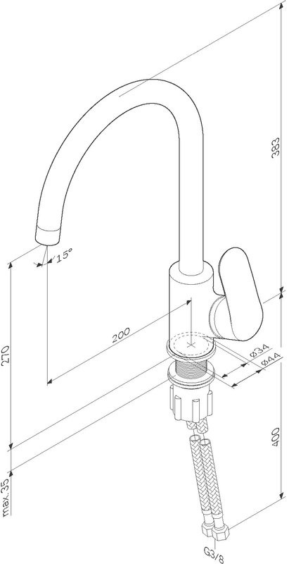 Смеситель для кухни AM.PM Like F8007122