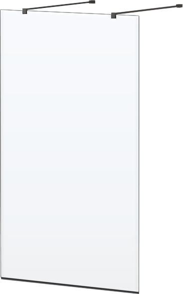 Душевая перегородка Cezares Liberta -L-2-140-120-C-NERO профиль черный, стекло прозрачное