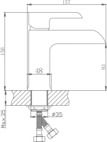 Смеситель для раковины Haiba HB805-7 HB10805-7 Смеситель для раковины Haiba HB805-7 HB10805-7
