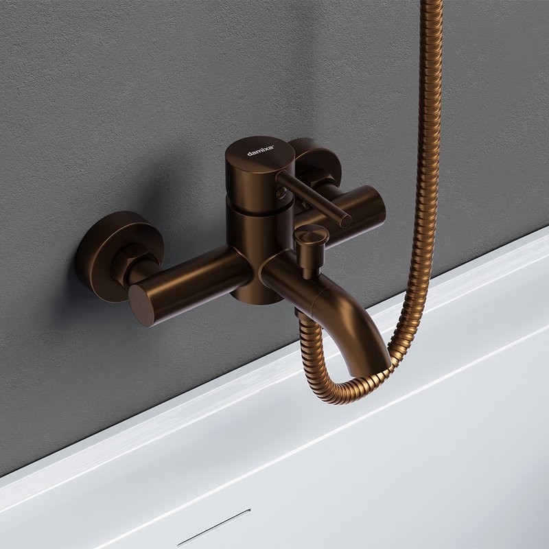 Смеситель для ванны с душем Damixa Scandinavian Pure 361000500 розовое золото