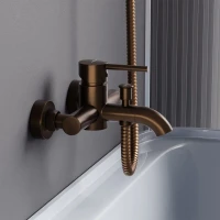 Смеситель для ванны с душем Damixa Scandinavian Pure 361000500 розовое золото Смеситель для ванны с душем Damixa Scandinavian Pure 361000500 розовое золото