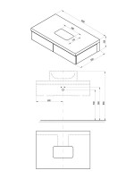 Мебель для ванной комнаты Ravak Formy SD 120 орех