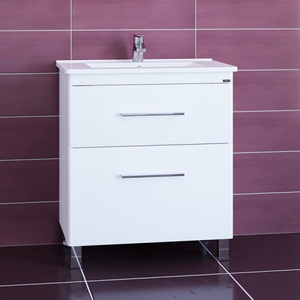 Тумба под раковину СаНта Вегас 75 напольная, 2 ящика