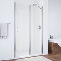 Душевая дверь в нишу Vegas Glass EP-F-1 100 08 01 R профиль глянцевый хром, стекло прозрачное