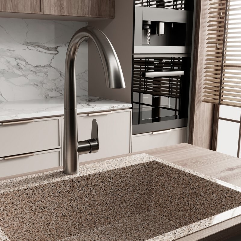 Смеситель для кухни Wasserkraft A8617 нержавеющая сталь