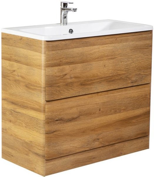 Мебель для ванной комнаты BelBagno Albano 90 напольная, rovere rustico