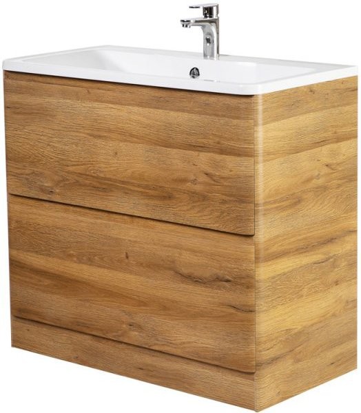 Мебель для ванной комнаты BelBagno Albano 90 напольная, rovere rustico