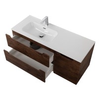 Тумба с раковиной BelBagno Etna L, 120 2 ящика, дверца, rovere moro