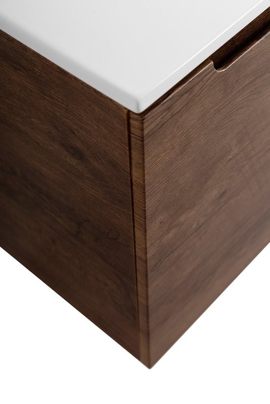 Тумба с раковиной BelBagno Etna L, 120 2 ящика, дверца, rovere moro