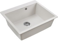 Комплект Мойка Paulmark Kante 60 PM106052-WH белый + Измельчитель Bone Crusher BC 810-SL Slim Line