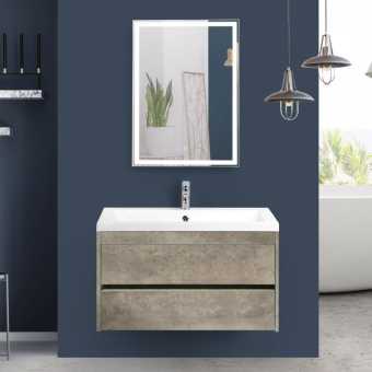 Мебель для ванной Art&Max Family 90, подвесная, Cemento Veneto
