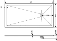 Поддон для душа RGW Stone Tray ST-0118Co