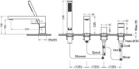 Смеситель на борт ванны Timo Selene 2130/03Y черный