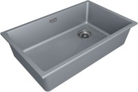 Комплект Мойка Paulmark Lumi LU74SK-GRM серый металлик + Измельчитель Bone Crusher BC 910-SL-Slim Line