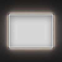 Зеркало Wellsee 7 Rays’ Spectrum 65х50 с фронтальной подсветкой, черное матовое