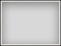 Зеркало Wellsee 7 Rays’ Spectrum 65х50 с фронтальной подсветкой, черное матовое