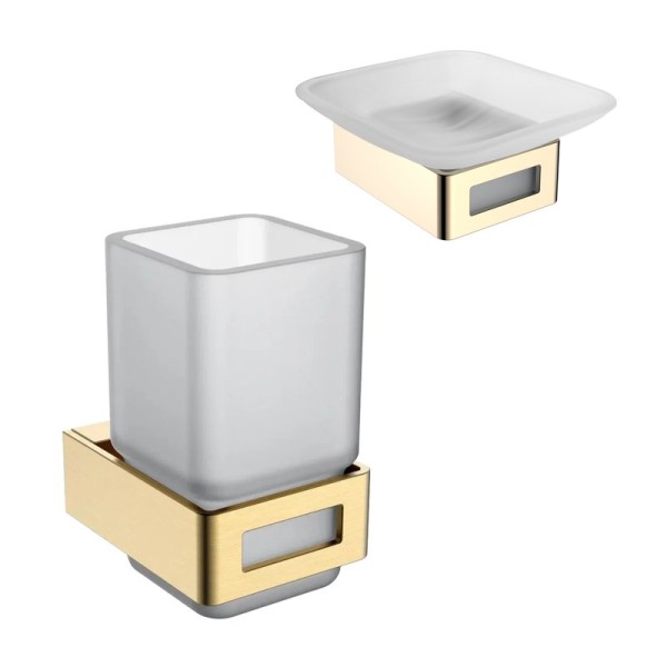 Набор Стакан Boheme Q 10944-MG + Мыльница 10943-G