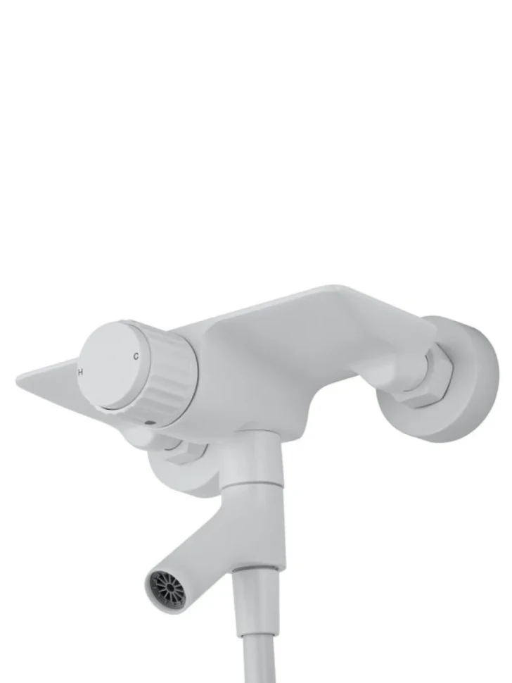 Смеситель для ванны с душем Wonzon & Woghand Click WW-FE05L221-MW матовый белый